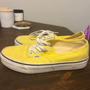 Vans Low Rise Yellow Sneakers